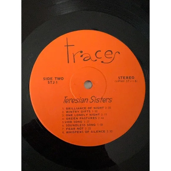 The Teresian Sisters Traces 1979 LP Audio American Studios STJ-1 Lyric Sheet VG+